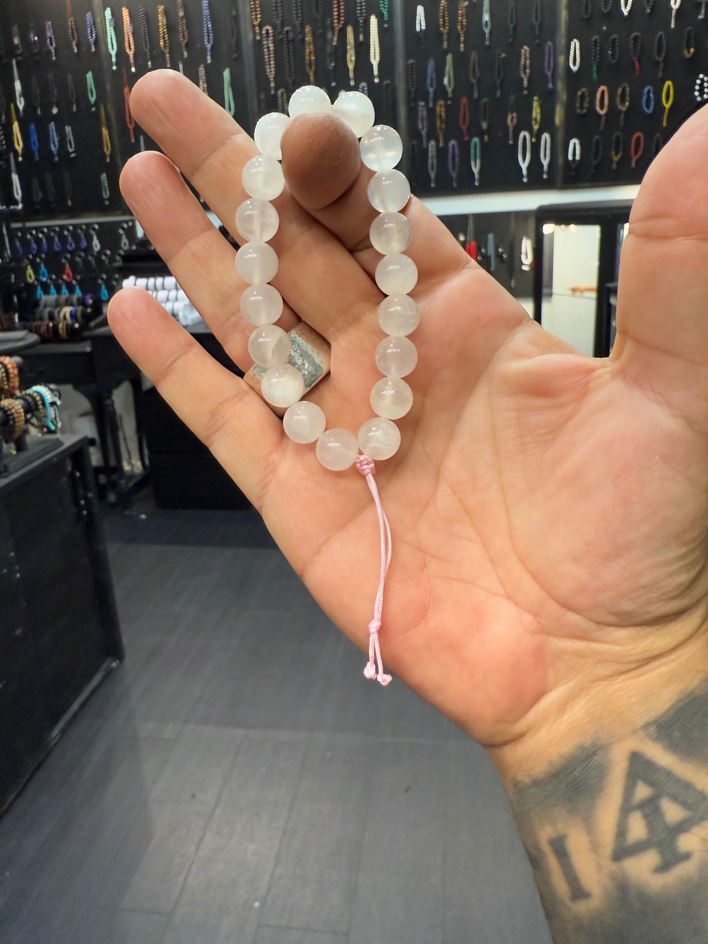 Selenite Worry Beads - Wearable MK3 (Short)