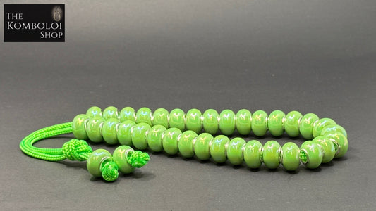 Brass Core Resin 33 Bead Komboloi / Worry Beads