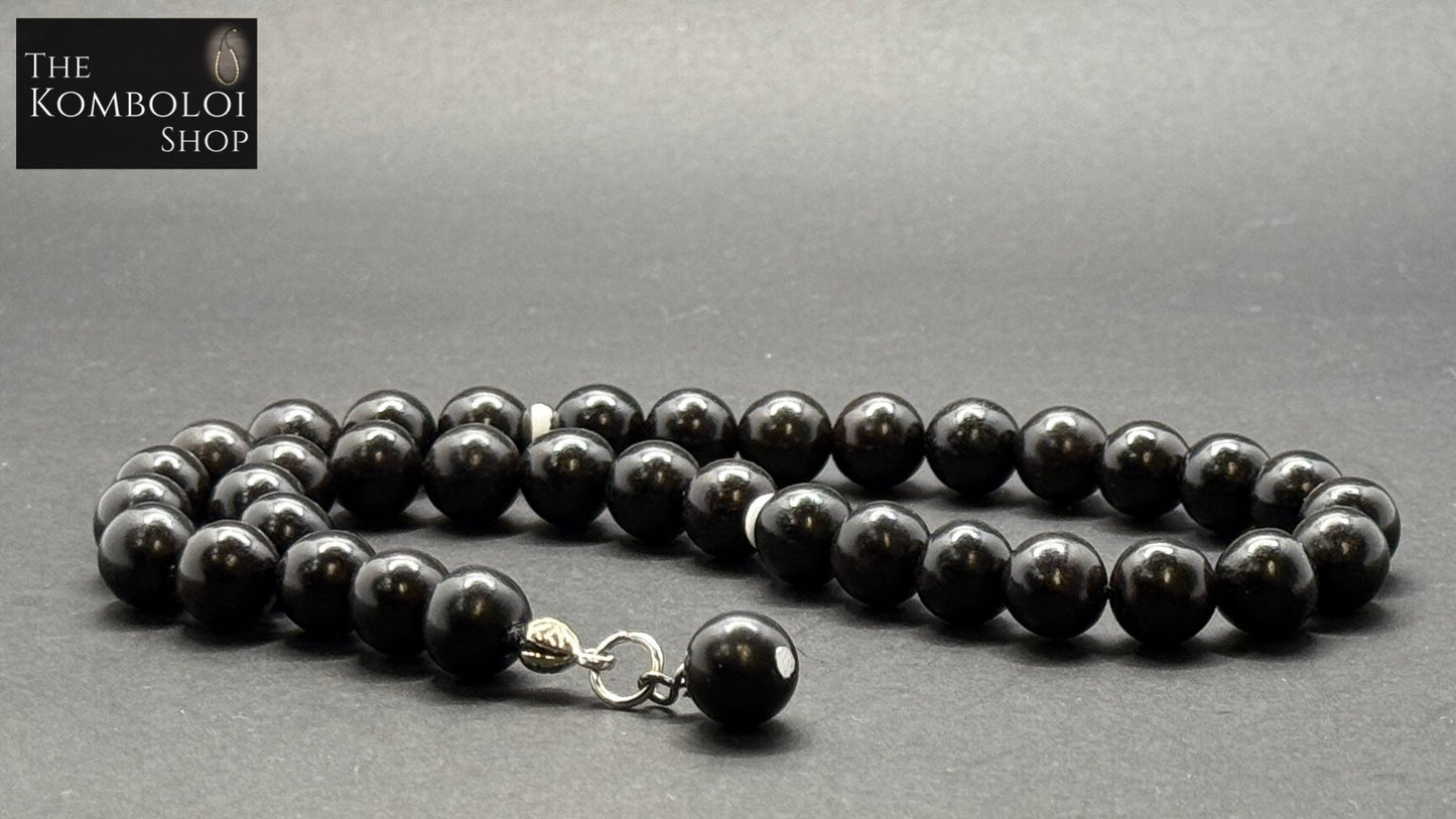 Ebony 33 Bead Worry Beads