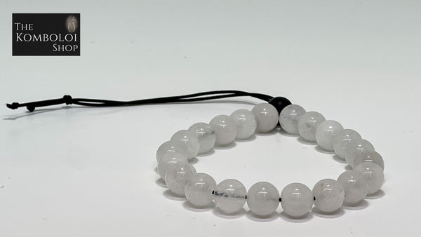 White Jade Worry Bead Bracelet (Long Tailed MK II)