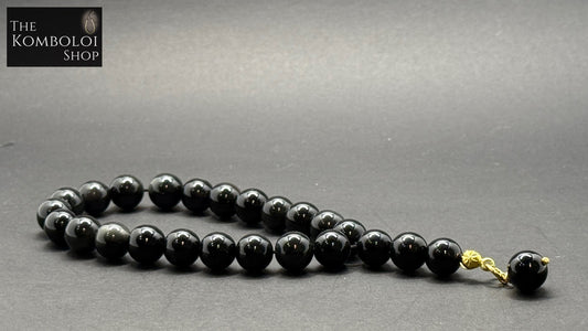 Obsidian Worry Beads