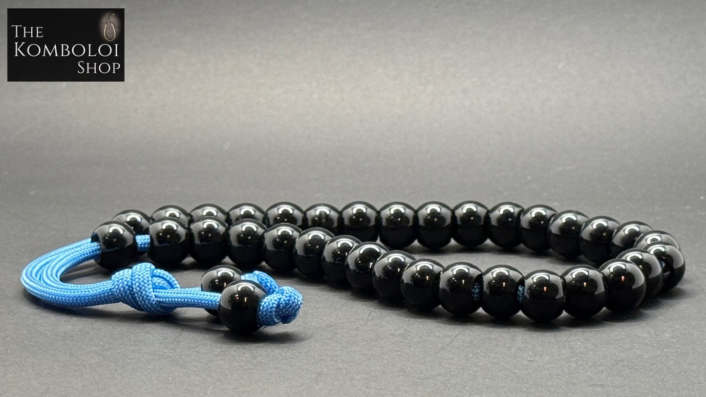 Black Stone 33 Bead Komboloi / Worry Beads