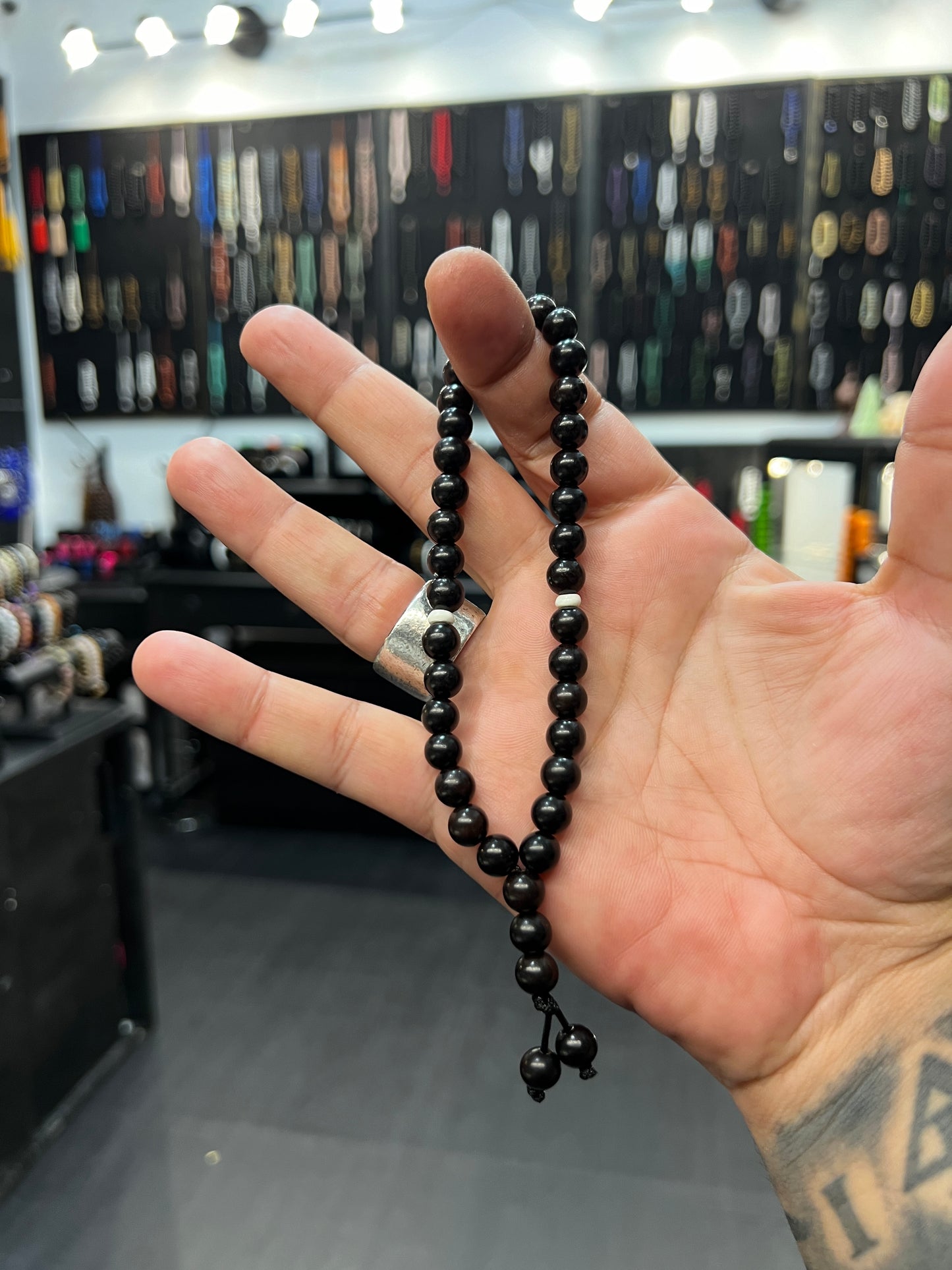 Ebony 33 Bead Worry Beads