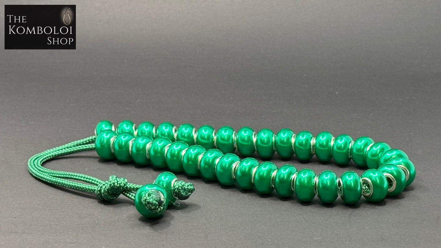 Brass Core Resin 33 Bead Komboloi / Worry Beads