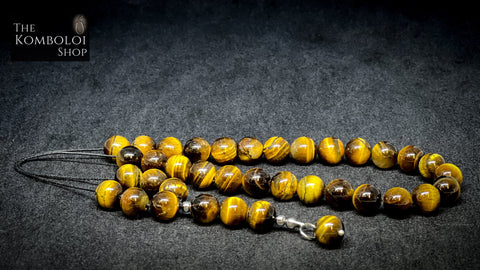 Yellow Tiger’s Eye 33 Bead Komboloi