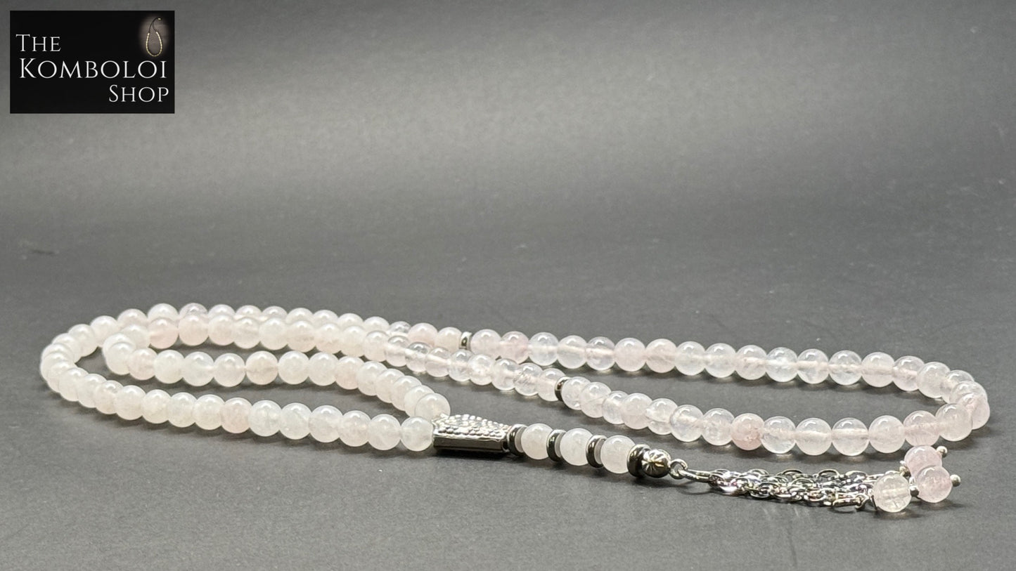 Ottoman Collection 99 Bead Tasbih/Masbaha - Rose Quartz