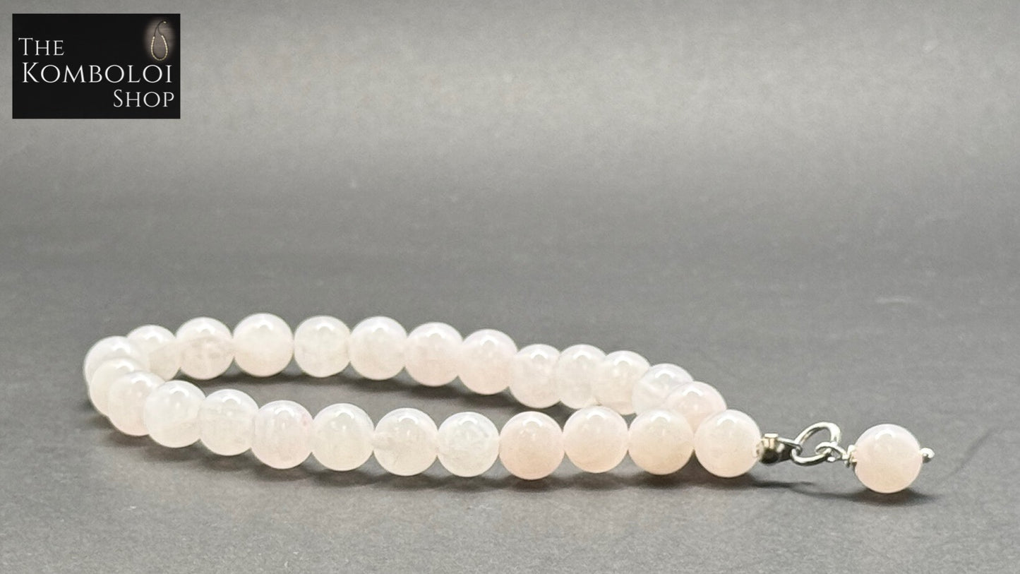 Rose Quartz Worry Bead Bracelet