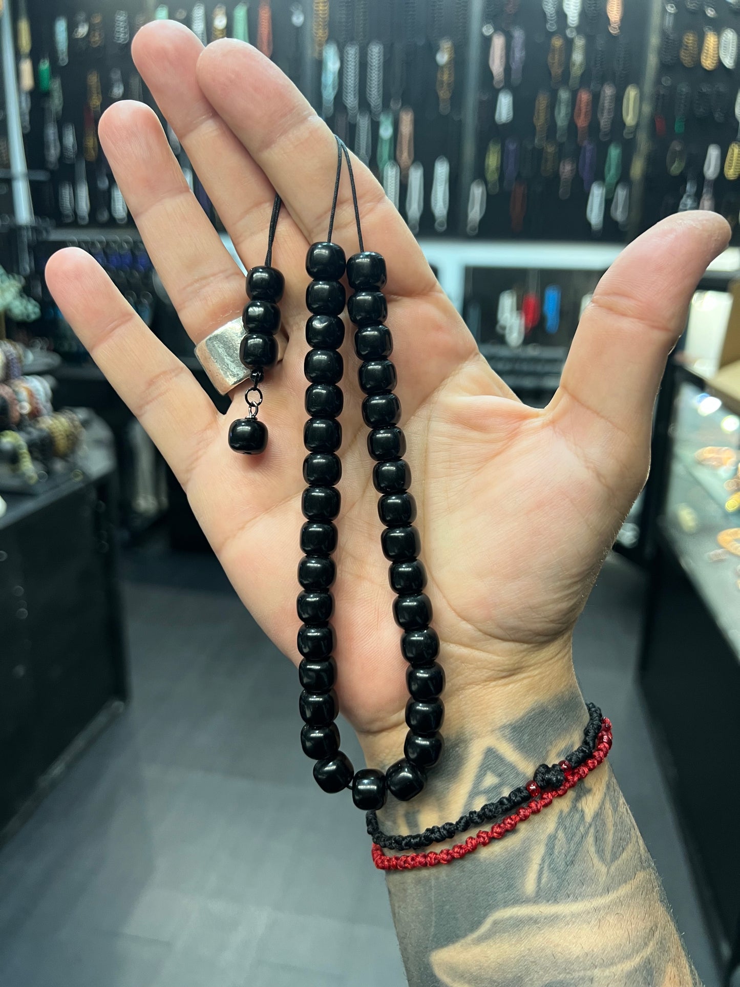 Obsidian 33 Bead Komboloi / Worry Beads