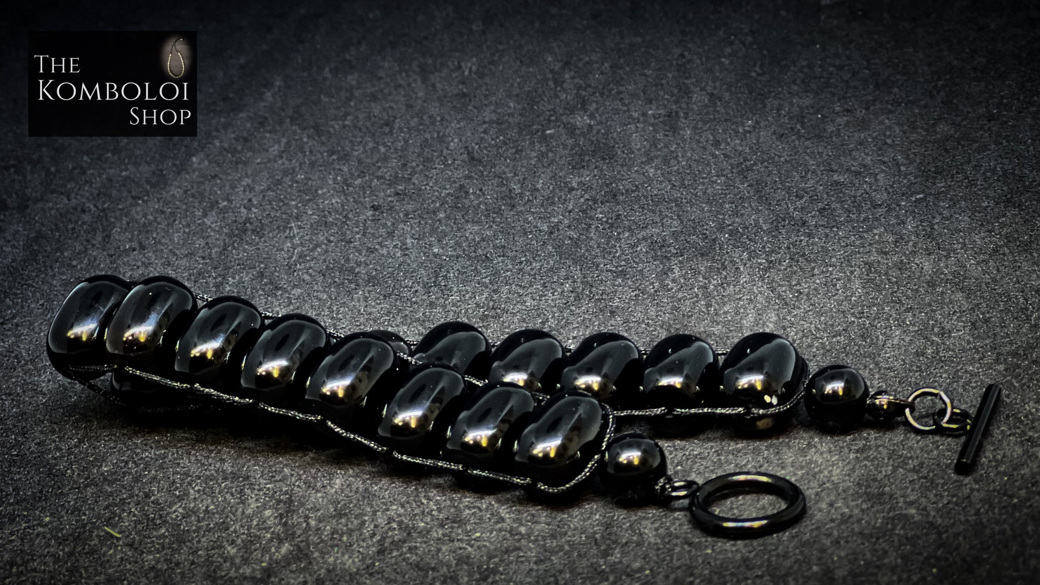 Prison Series Russian Chetki - Wearable Bracelet (Black Agate)