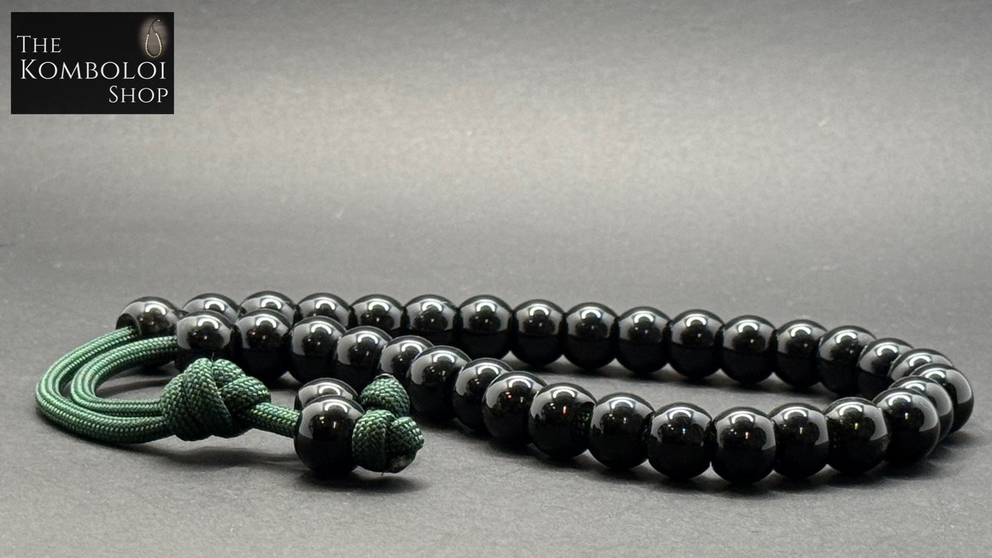 Black Stone 33 Bead Komboloi / Worry Beads