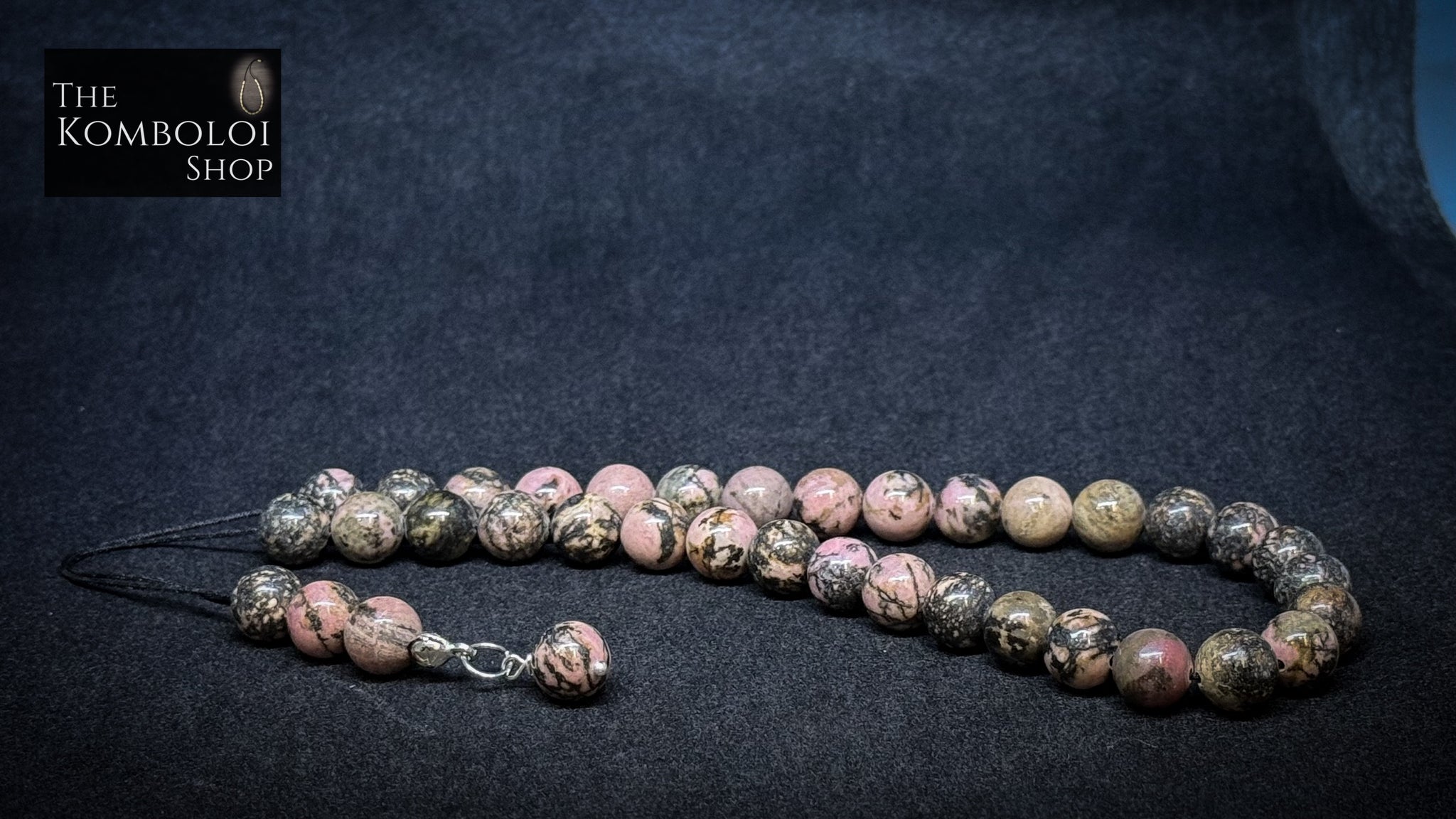 Rhodonite 33 Bead Komboloi