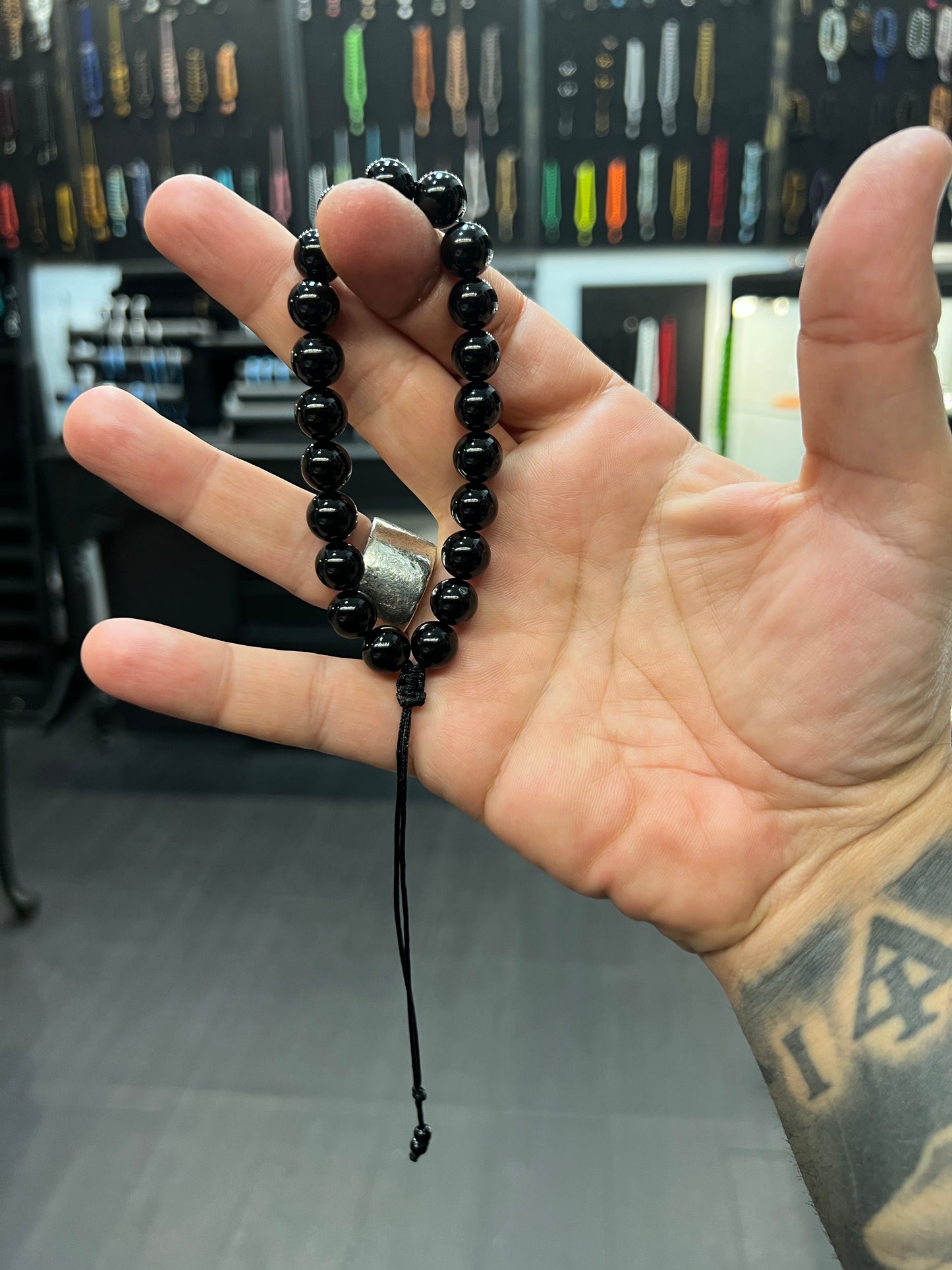 Onyx Worry Beads - Wearable MK3 (Long)