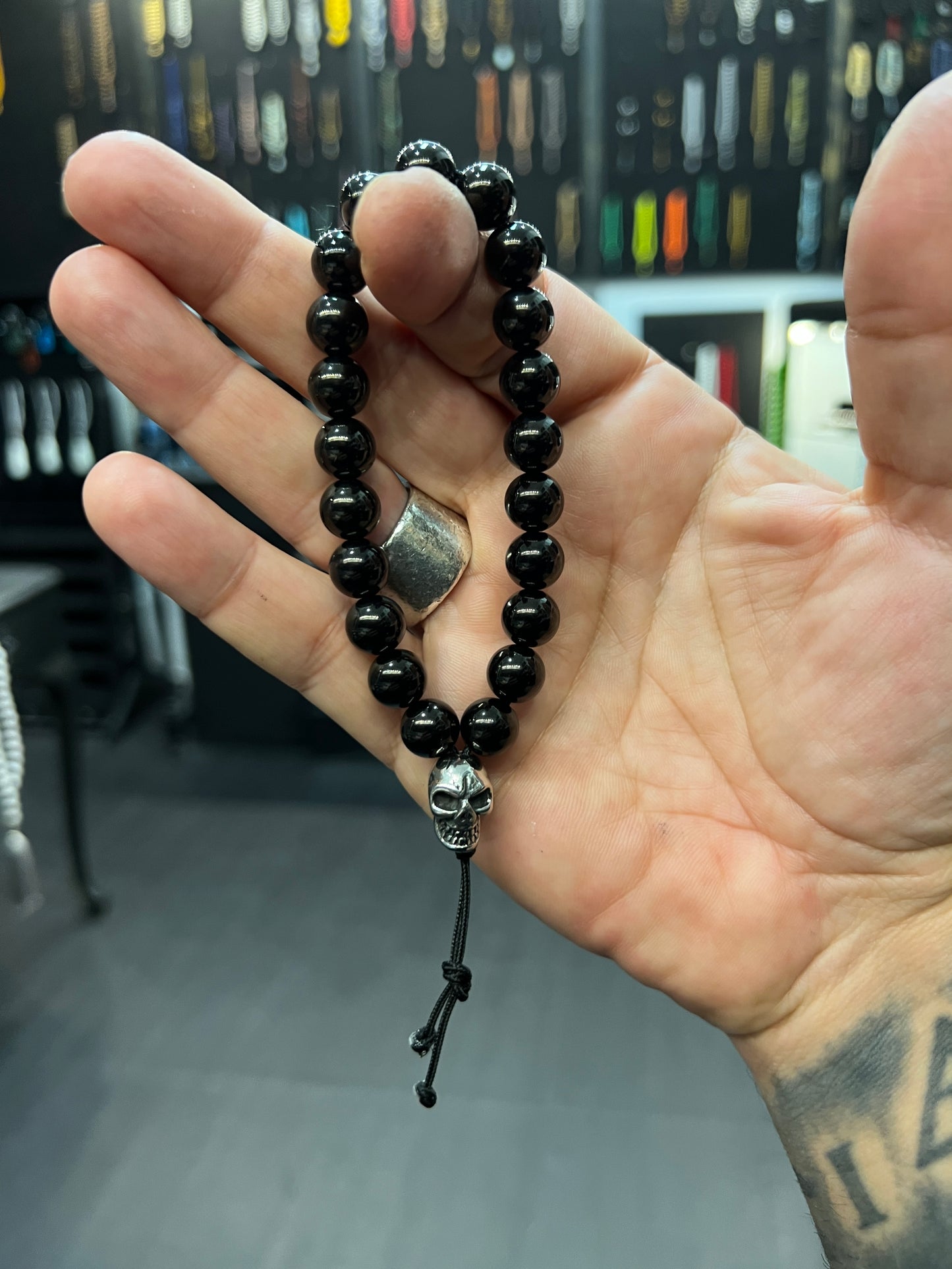 Stainless Steel Worry Beads with Stainless Steel Skull - Extreme Series - Wearable MK3 (Short)