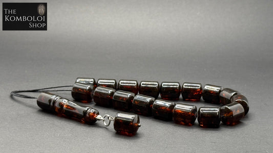 Pressed Baltic Amber Komboloi / Worry Beads