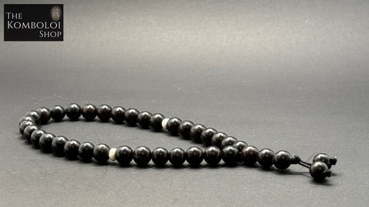 Ebony 33 Bead Worry Beads