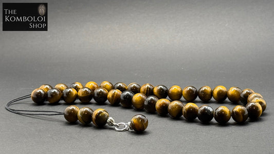 Yellow Tiger’s Eye 33 Bead Komboloi