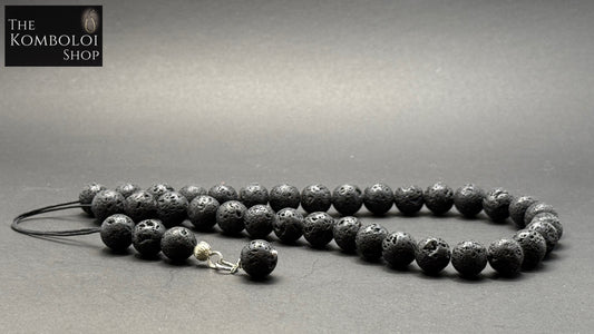 Volcanic Lava 33 Bead Komboloi / Worry Beads