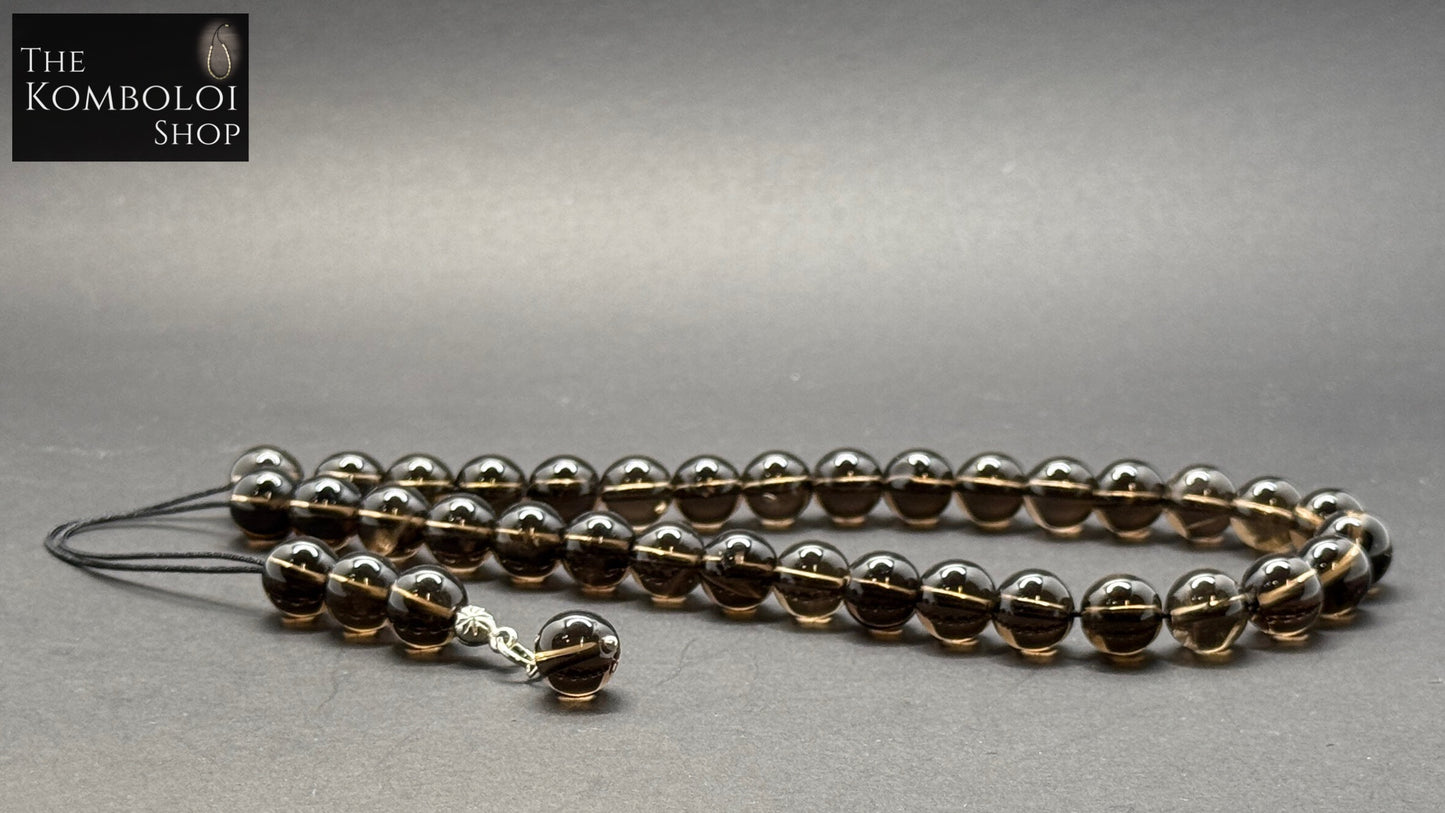 Smokey Quartz 33 Bead Komboloi