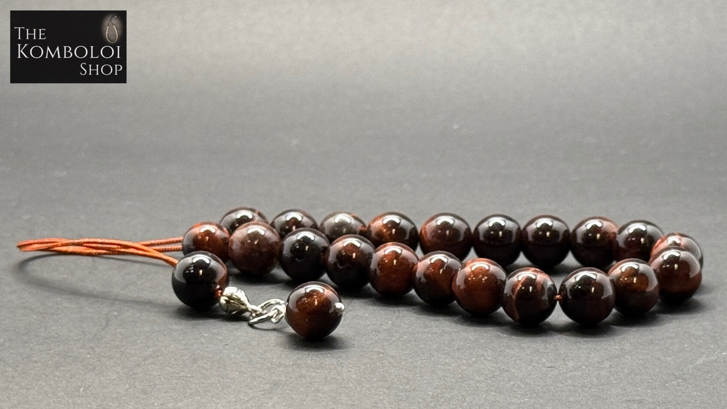 Red Tiger’s Eye 21 Bead Komboloi