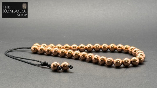 Solid Copper 33 Bead Komboloi