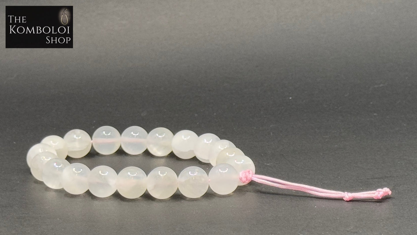 Selenite Worry Beads - Wearable MK3 (Short)