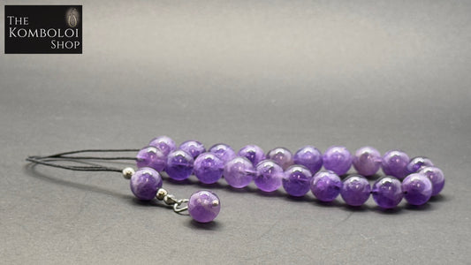 Amethyst 21 Bead Komboloi / Worry Beads