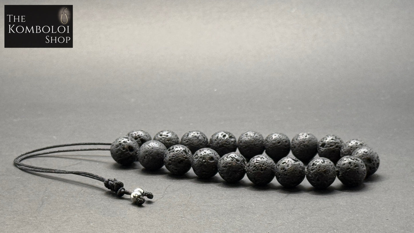 Volcanic Lava Worry Beads - Wearable MK3 (Long)