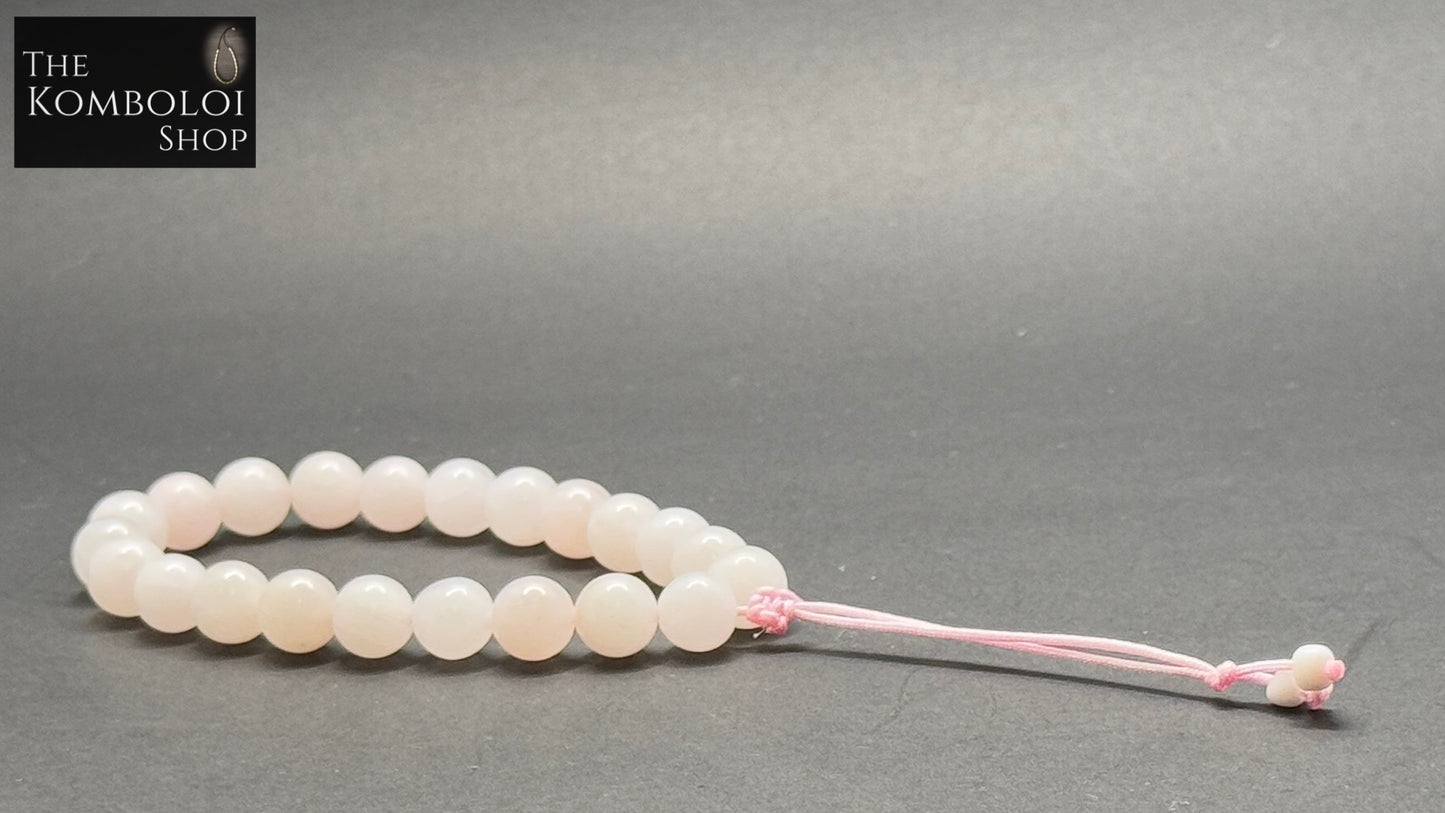 Rose Quartz Worry Beads - Wearable MK3 (Short)