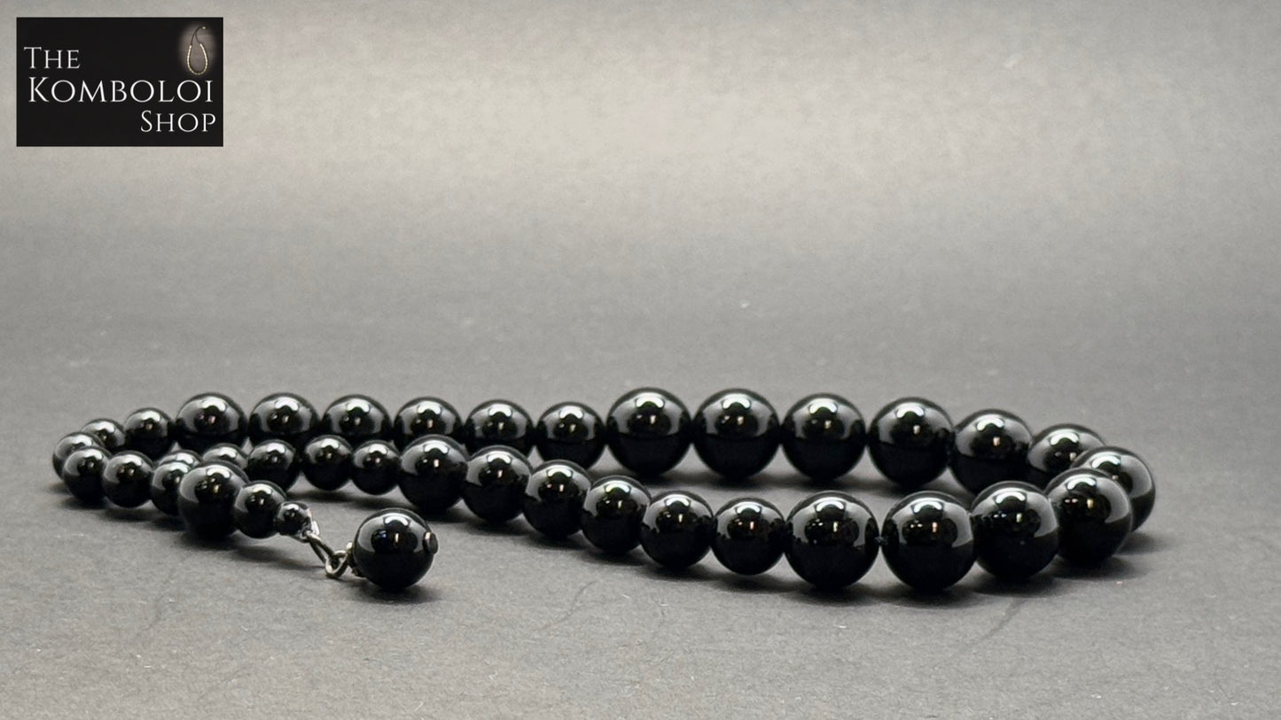 Onyx Cascading 33 Bead Worry Beads