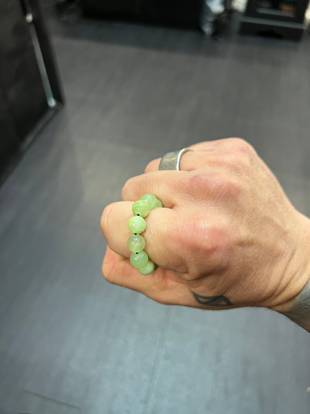 Jade Worry Bead Ring / Anxiety Ring MK2