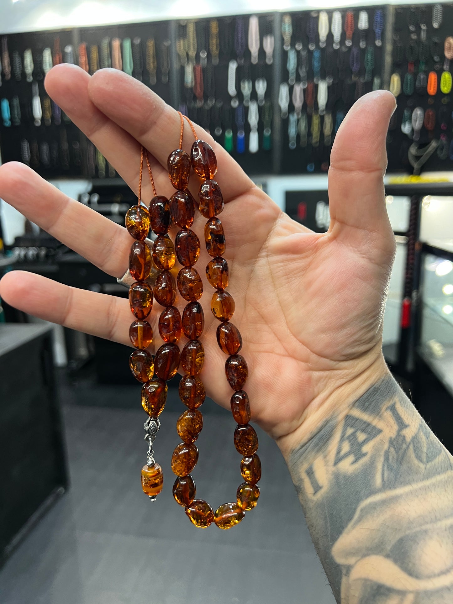 Baltic Amber 33 Bead Komboloi