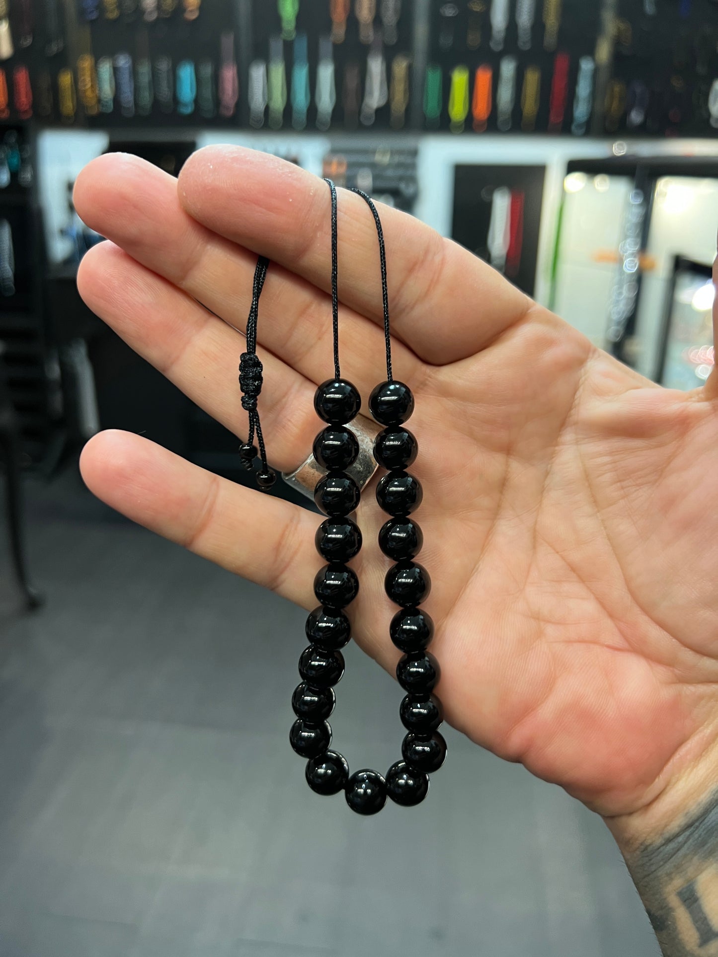 Onyx Worry Beads - Wearable MK3 (Long)